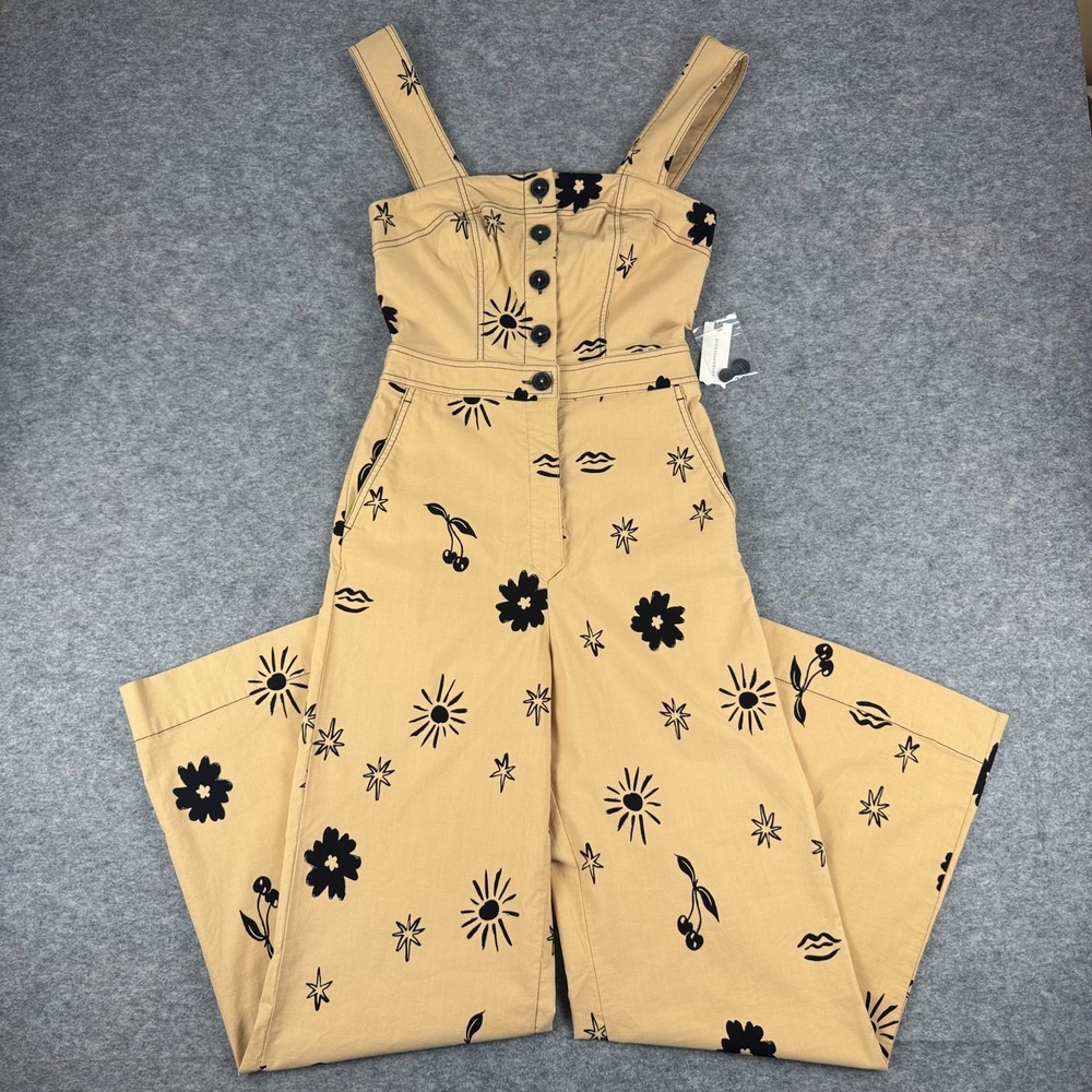 Maeve Anthropologie The Colette Portside Button Front Jumpsuit Womens 2 Tall